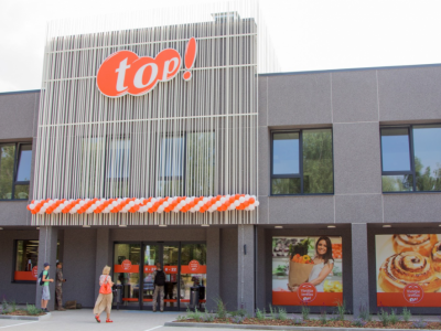 Åpning av selskapets LPB nye butikk "topp!" i Ādaži